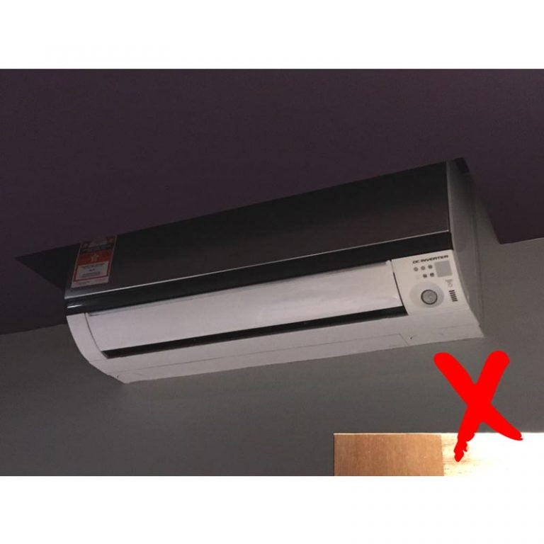AC in plaster ceiling