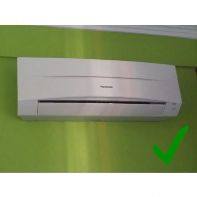 Well placed wall mounted air cond